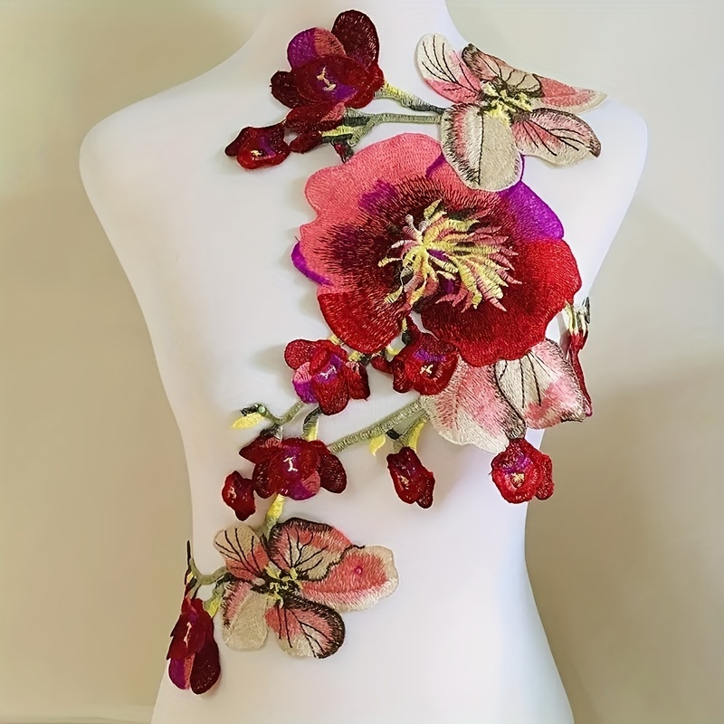 Apliques de flores de Organza de gasa de tela para ropa, parches de costura  para sombreros, pinzas para el pelo, accesorios de decoración de lazo