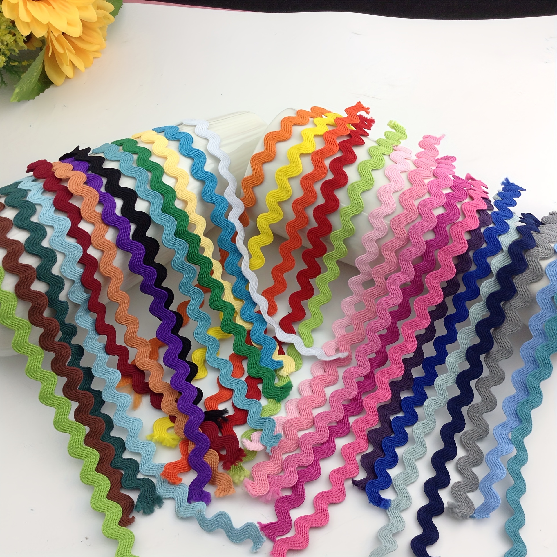 Vintage Decor 2Pcs Rick Rack Trim Ribbons Diy Crafts Polyester Ribbon Gift  Wrapping Ribbon Diy Craft Wedding Decor - AliExpress