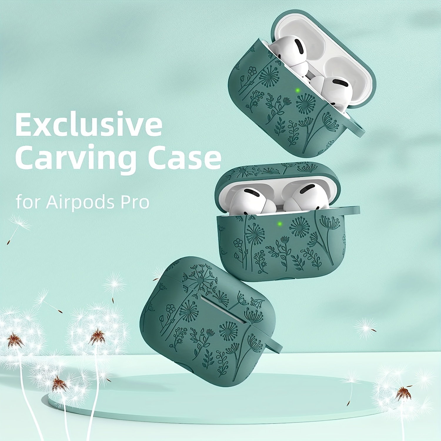  Fundas compatibles con Apple Airpods Pro 2 para mujeres y  hombres, funda protectora completa de silicona de primera calidad para Airpod  Pro 2ª generación con llavero : Electrónica
