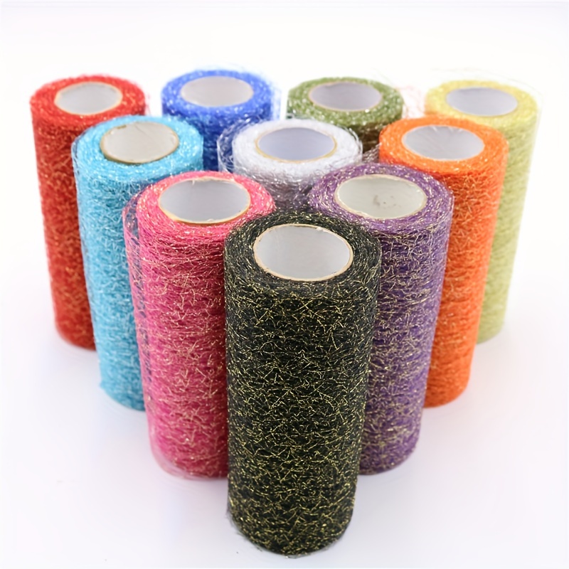 12,5 cm x 25mt MAGENTA Glitter ROTOLO TULLE - Tulle e Organza - Prodotti 