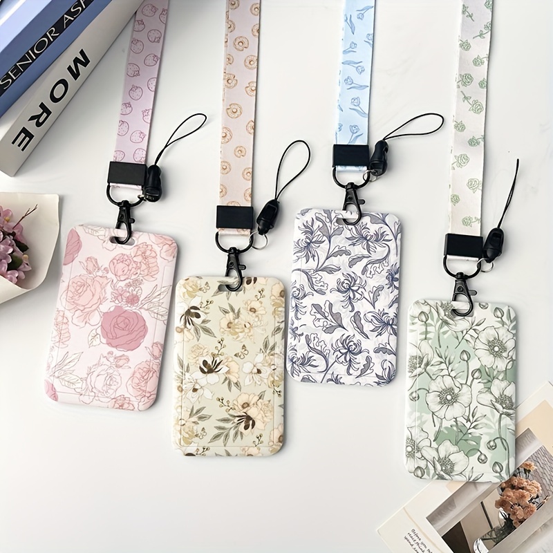 Marble Pattern Card Case Neck Strap Lanyards Stylish Keychain Badge Holder  For Id Credit Cards And Phones, Shop On Temu And start Saving