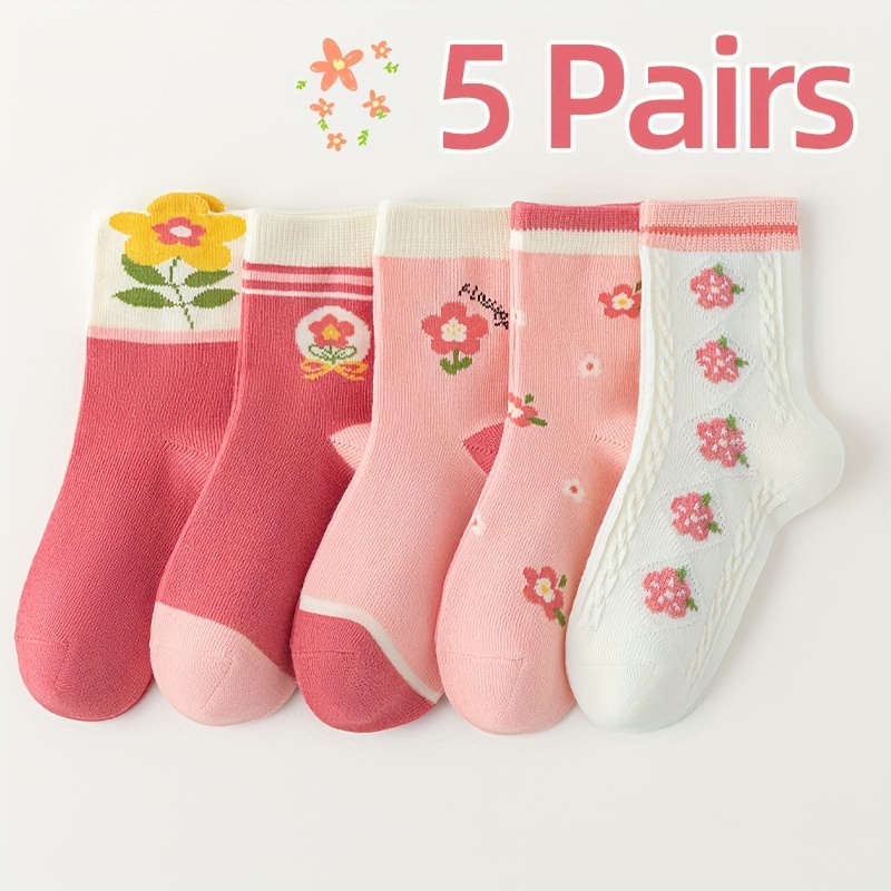 5 Pares/lote Calcetines Niños Niña Bebé Infantil Lindo - Temu