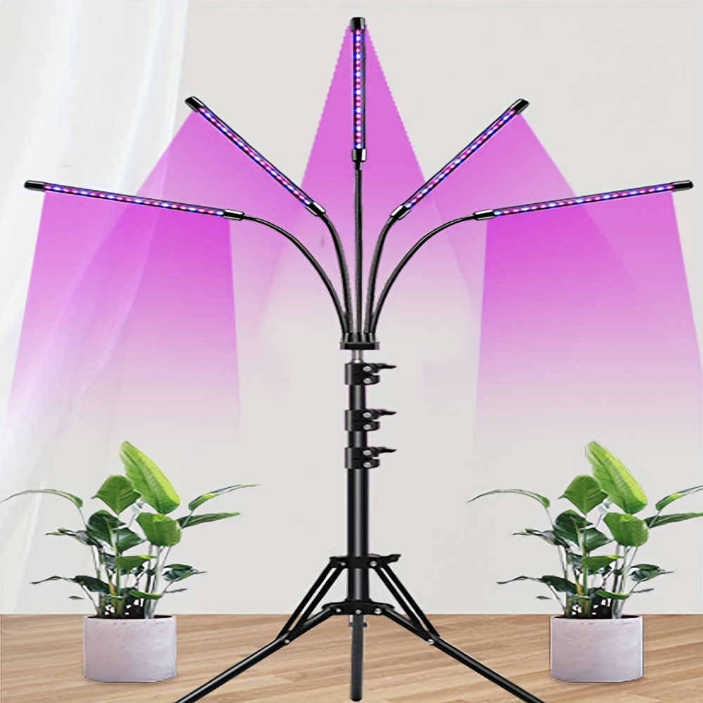 Grow Lights For Indoor Plants 72 Leds Full Spectrum 3 Heads - Temu