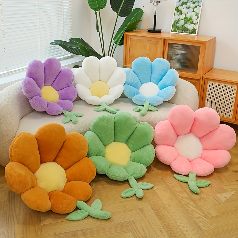 ZOLGINAH Cuscino a forma di fiore in peluche Cuscino da pavimento Cuscino  per sedia per casa