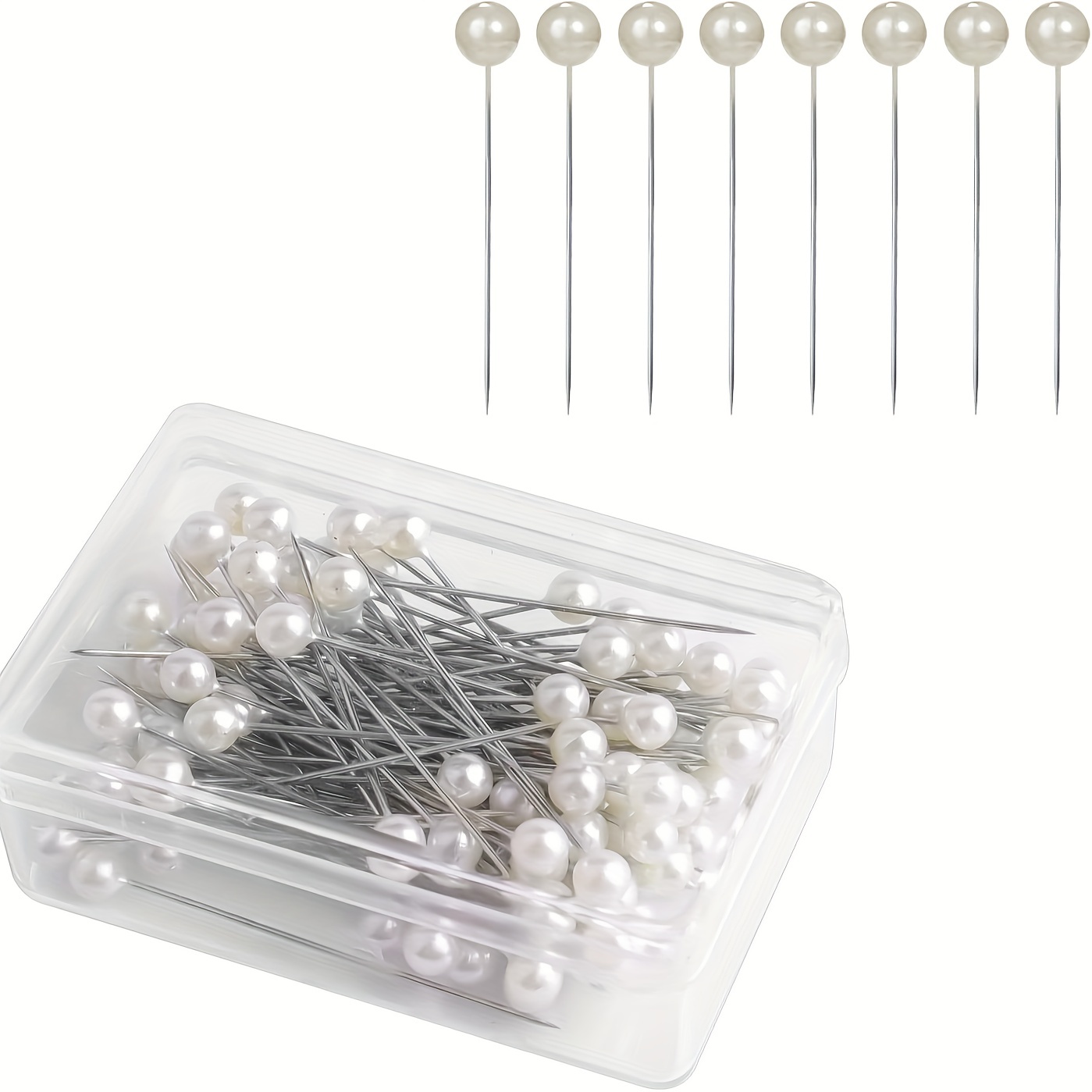 50pcs/box Crystal Head Sewing Pins Acrylic Pearl Bouquet Pins Diamond Head  Pins For Dressmaking Quilting Straight Pins - Sewing Tools & Accessory -  AliExpress