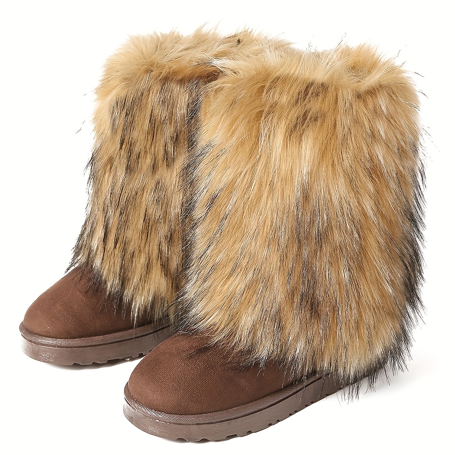 Fluffy sales boots womens