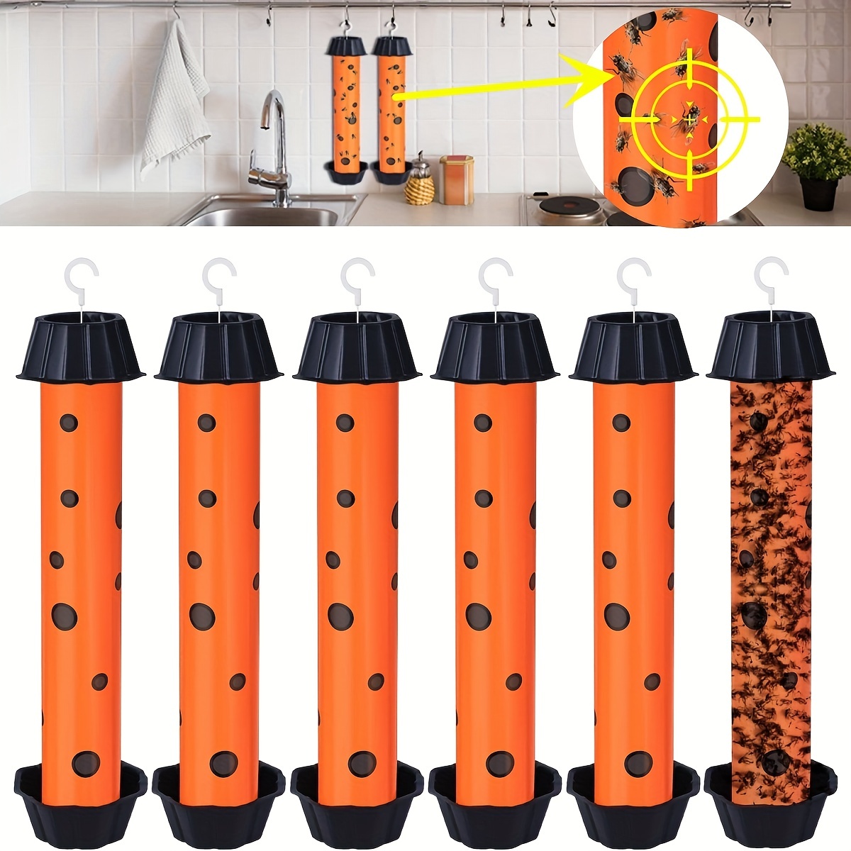 Sticky Fly Paper Disposable Fly Trap Paper Strip Pest Control Sticky Glue  Paper Non-Toxic Easy To Use Indoor Outdoor Use - AliExpress