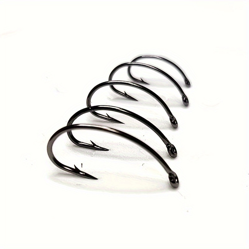 High Carbon Steel Barbless Fly Tying Hooks Trout Fishing - Temu