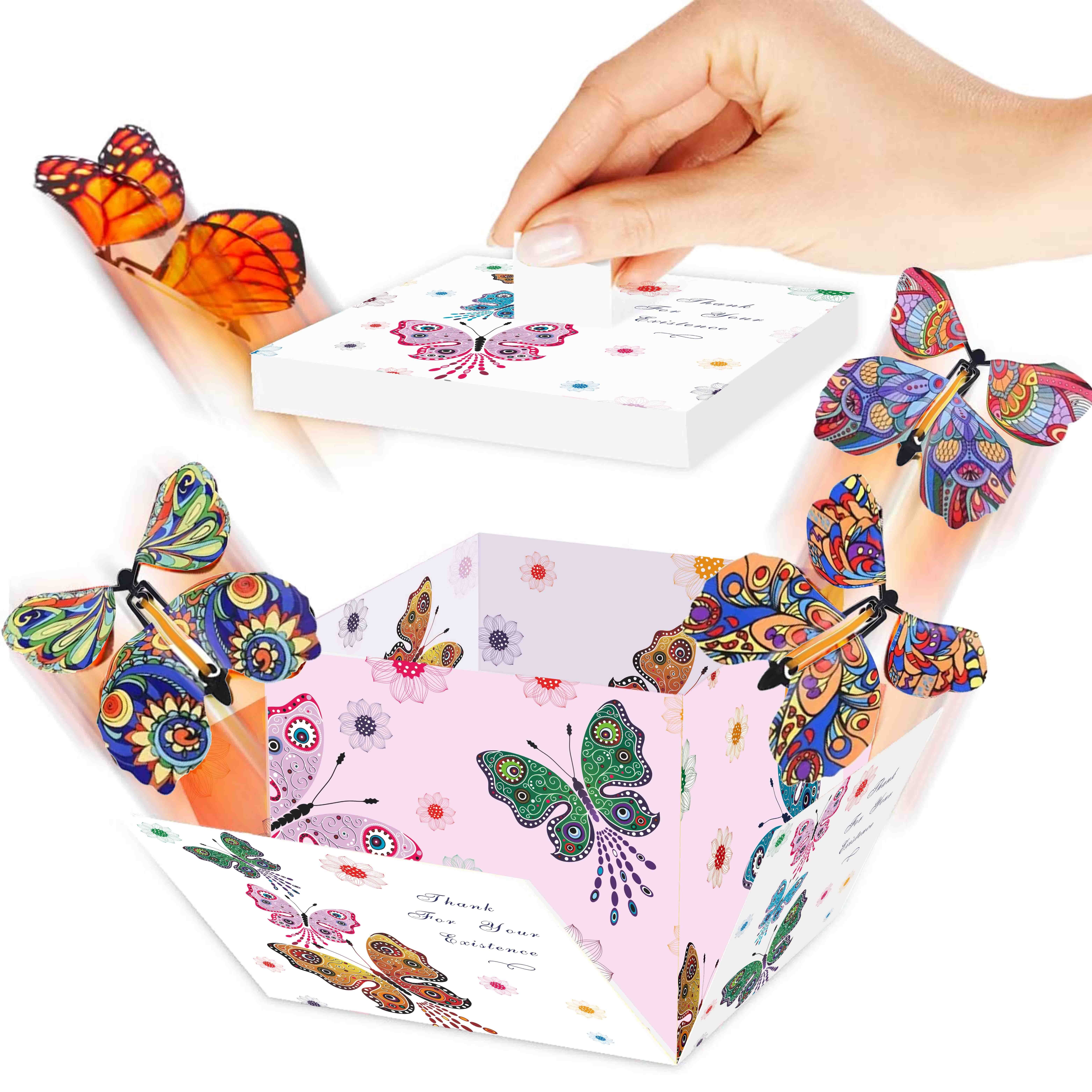 Caja sorpresa), Caja de explosión de pastel sorpresa, Caja de explosión,  Caja de mariposa Caja de regalo de explosión, Caja de regalo sorpresa, Caja