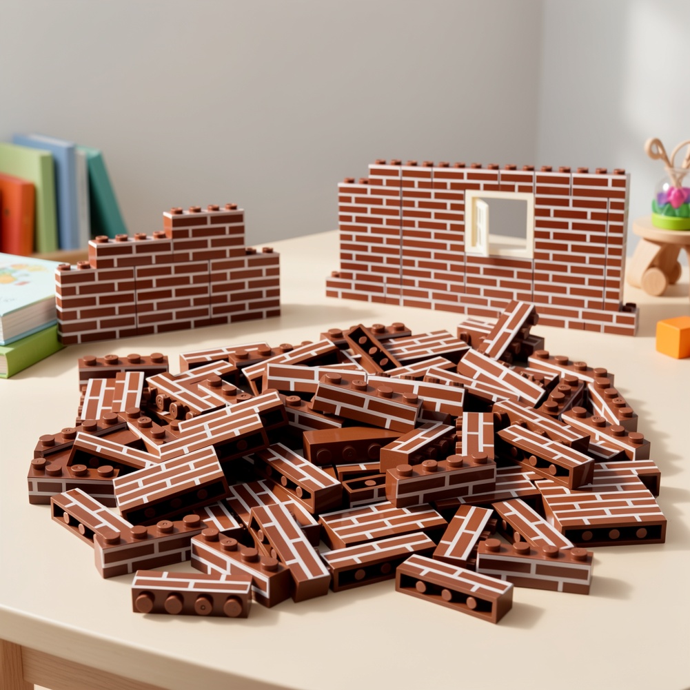 48pcs Wall Tile Style Toys for Building Blocks
