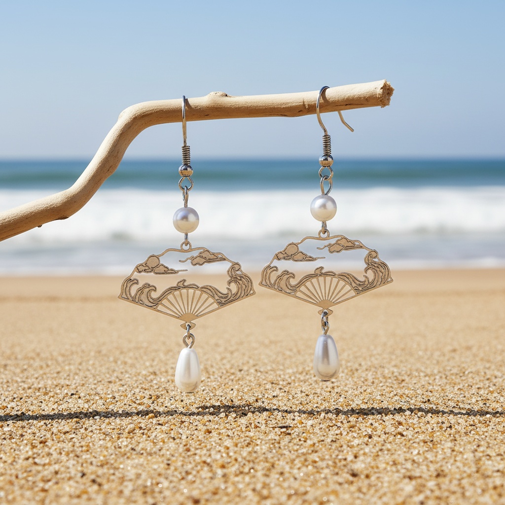 Women's Vintage Chinese-style Waterdrop Stud Earrings