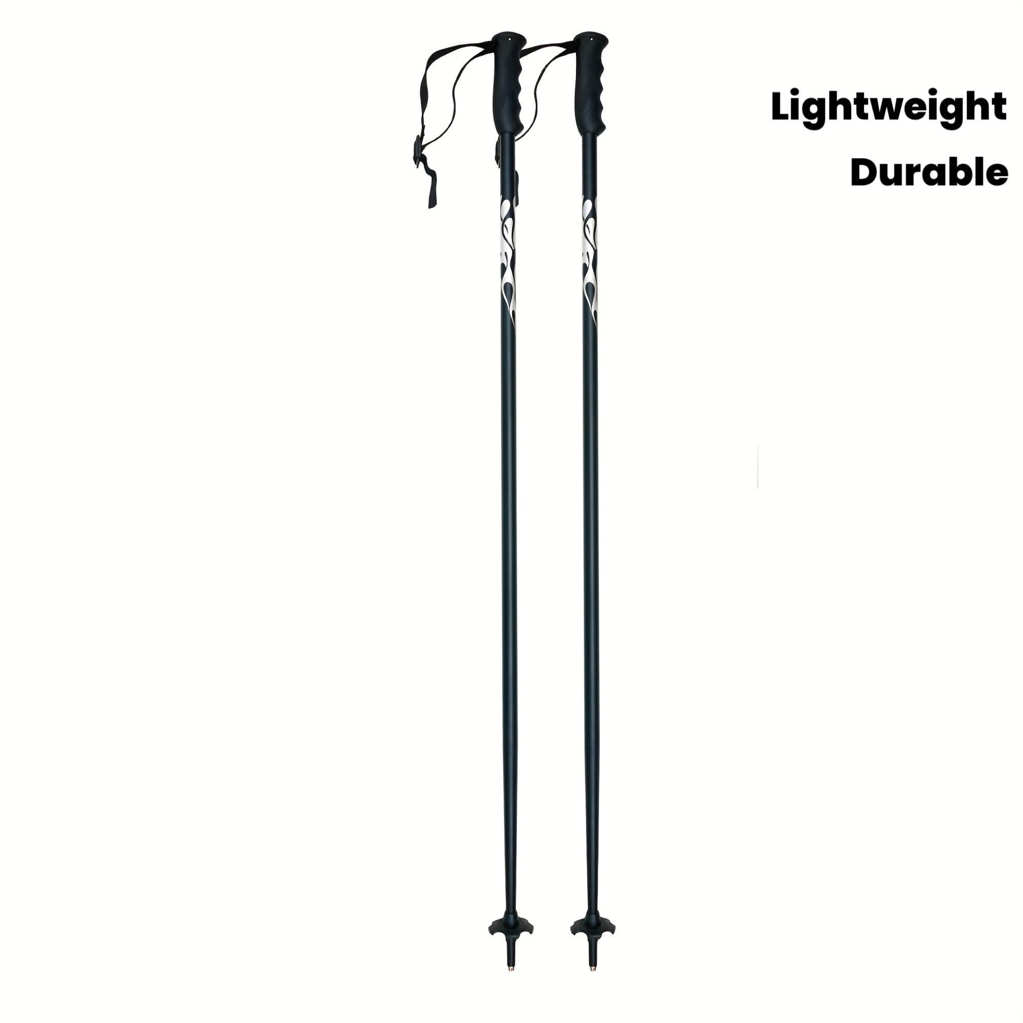 2pcs Aluminum Ski Poles Adjustable Length Quick Lock Ergonomic Grip for Skiing Snowboarding   Lightweight Durable Outdoor Mountaineering Equipment