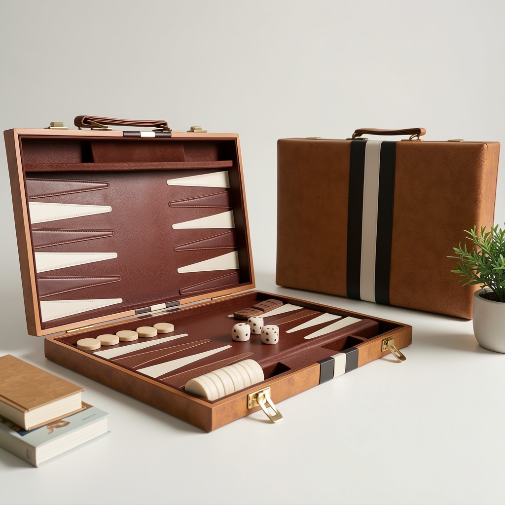 15inch Backgammon Set Classic Folding Board