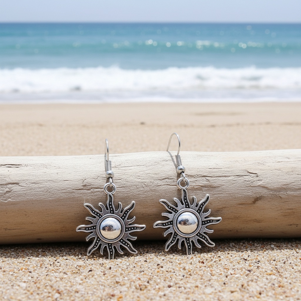 Women's Bohemian Sunshine Pendant Earrings