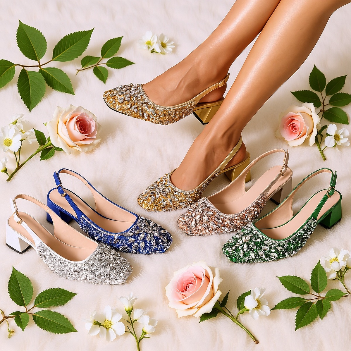 elegant and luxurious summer sandals for women   with rhinestones   shopping parties commuting and stylish office wear with   toe and high heels women shoes Product details 1