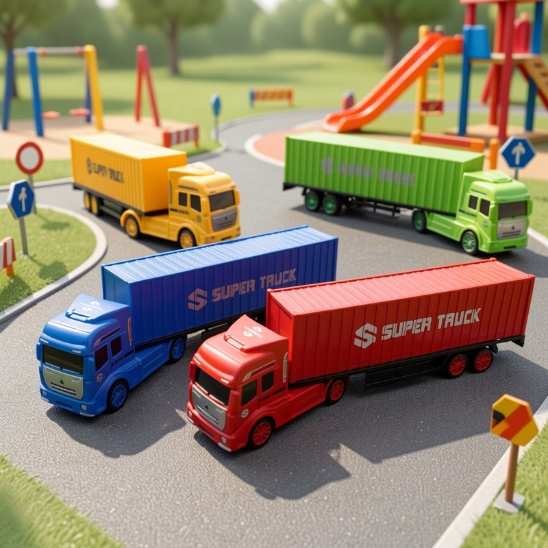 Mini Truck Toys Multi-Color Functional Set