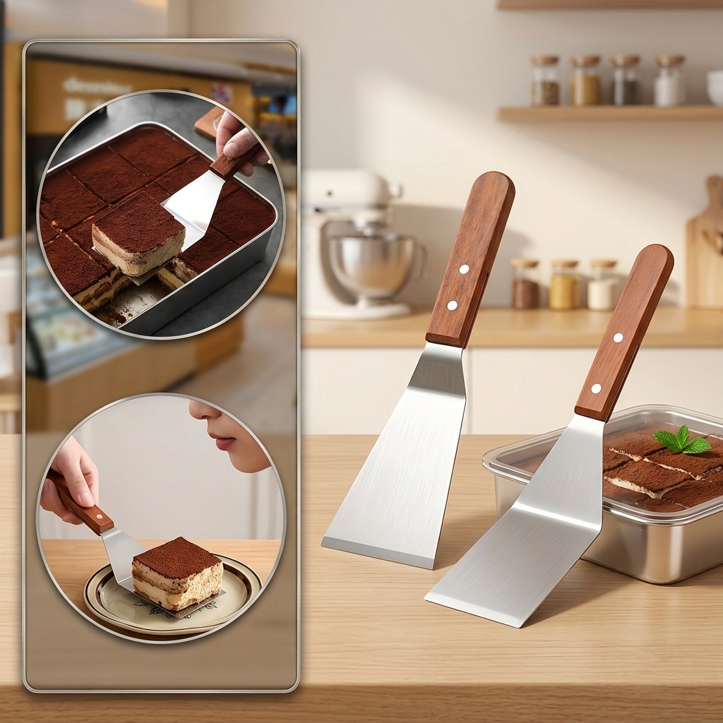 Special Tiramisu Spatula with Wooden Handle