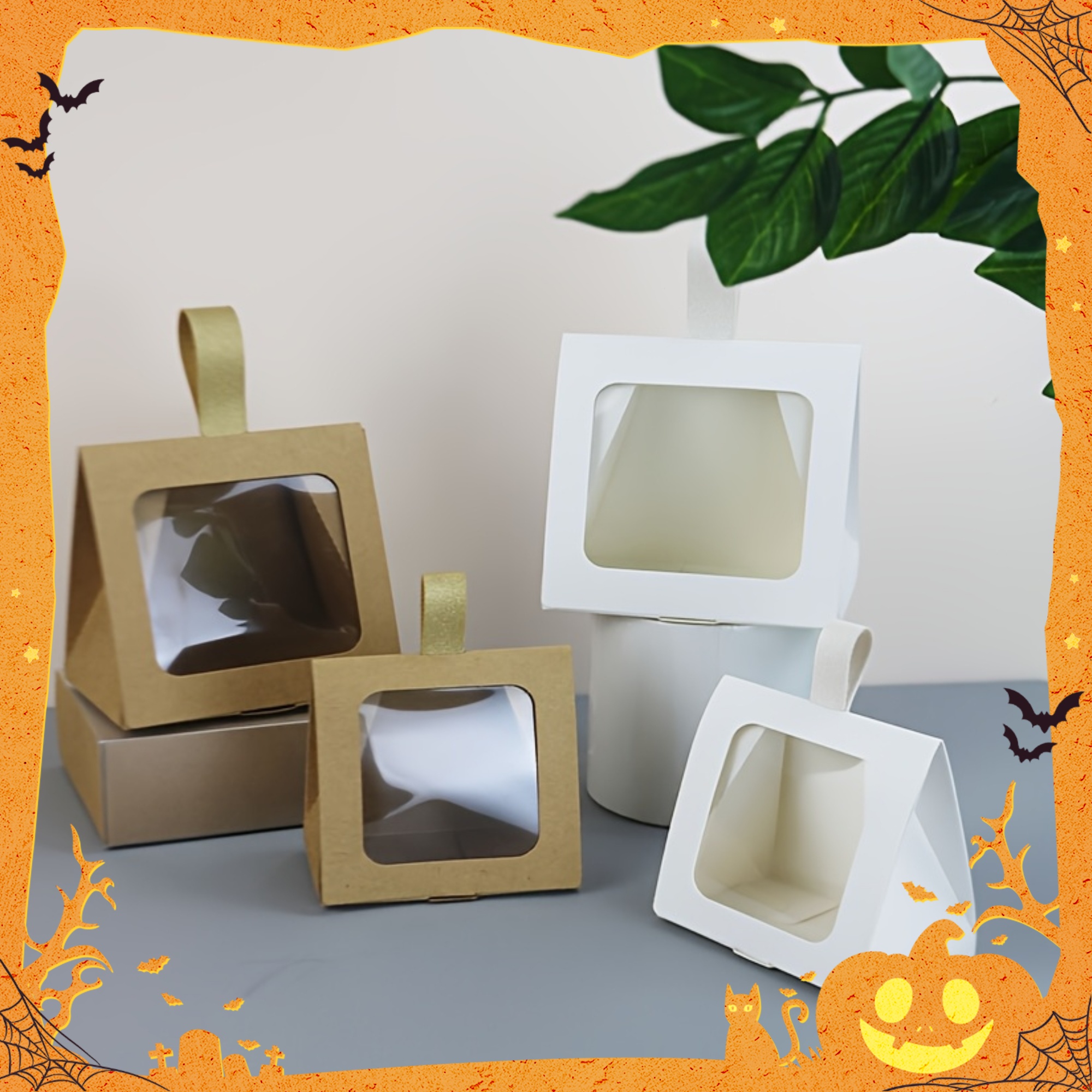 24pcs Triangular Gift Boxes with Clear Window