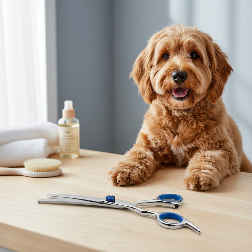 professional pet grooming scissors with rounded safety tips lightweight design made of 4cr stainless steel ideal for trimming nose ear face and paw hair for   dogs and cats Product details 7