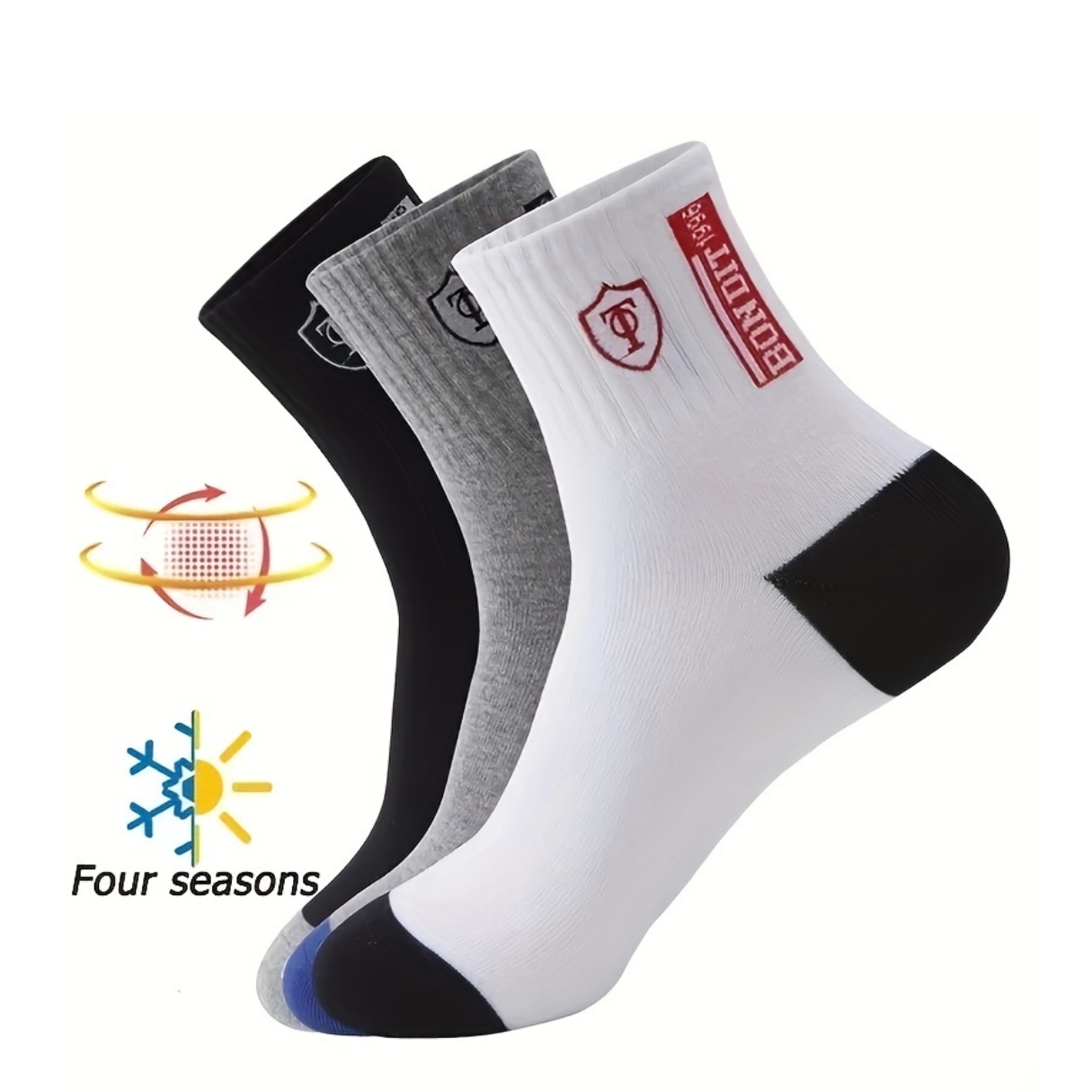 20 Pairs Men's Comfortable Breathable Socks