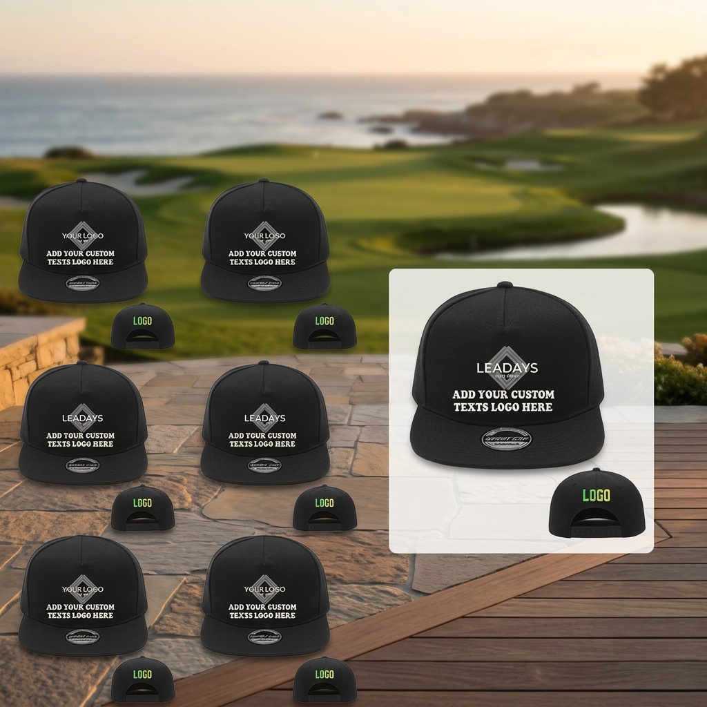 7pcs LEADAYS Logo Baseball Caps with Personalised Text/Logo