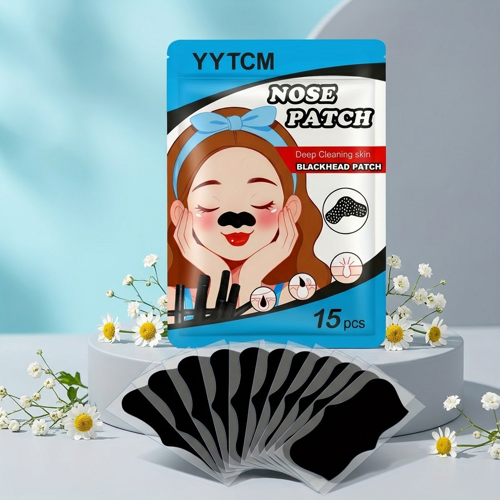 Large Size Blackhead Strips, Gentle and Non-Irritating, 15pcs