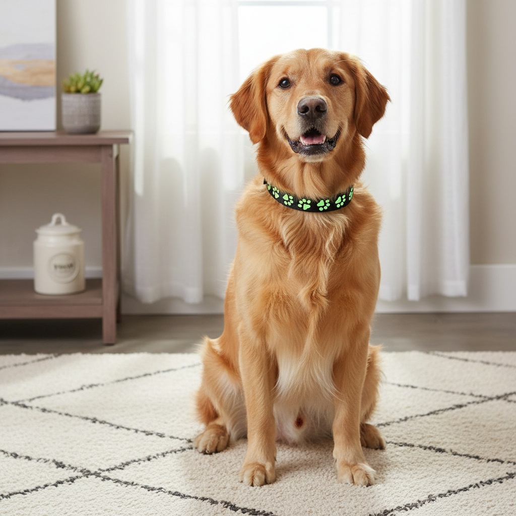 1pc pet footprint pattern collar   vision suitable for cats and dogs indoor outdoor universal Product details 7