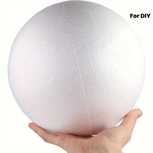 2pcs large white foam balls for crafts home decor school projects and art supplies craft material durable foam balls