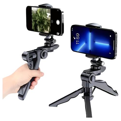 360 degree rotating phone tripod stand for men women flexible design durable material photography essential perfect gift for content creators and random postcard