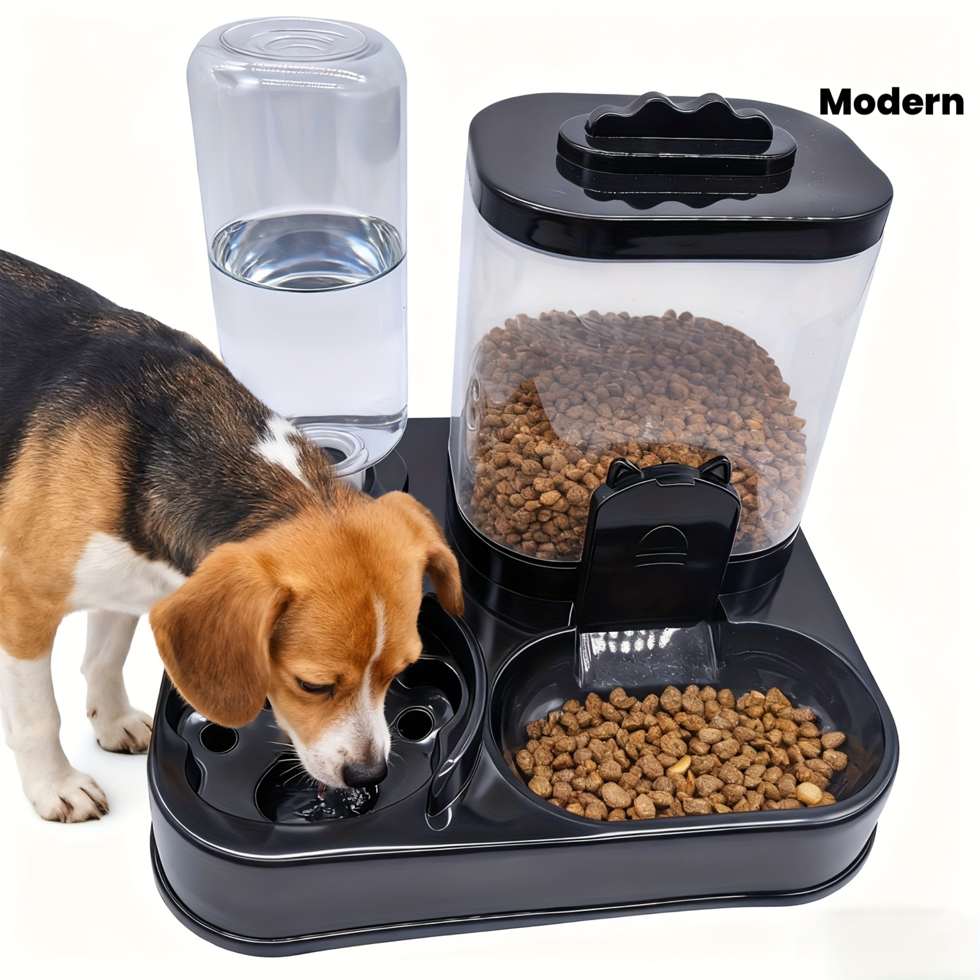 Dispensador Automático de Agua para Gatos y Perros con Comedero, Disponible en Múltiples Capacidades de 0.98 a 9.99 Litros. No Requiere Baterías, Se Conecta a la Corriente, Fácil de Limpiar, Resistente a la Humedad, Adecuado para Uso en Interiores y Exteriores