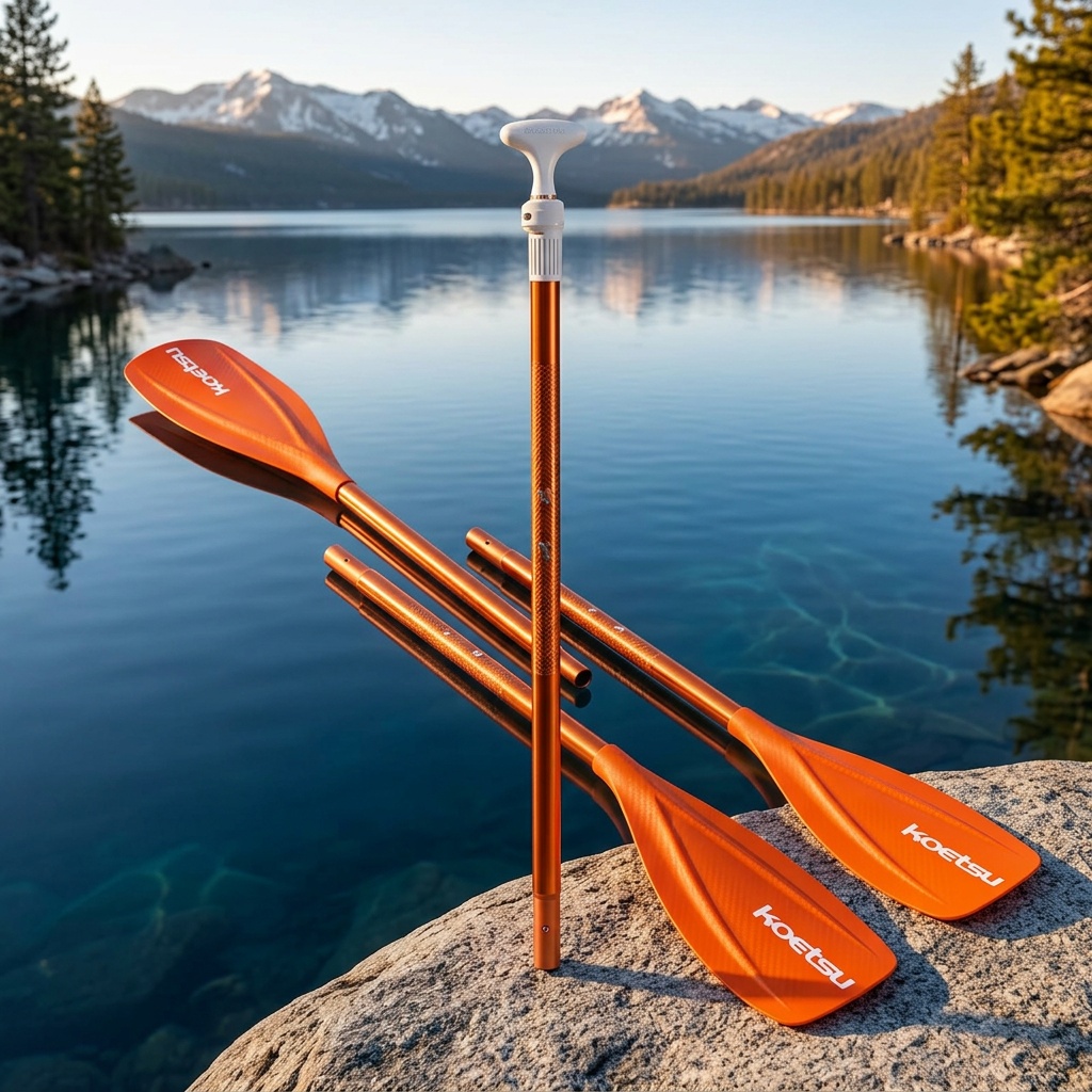 KOETSU Orange Dual-Purpose Kayak Paddle