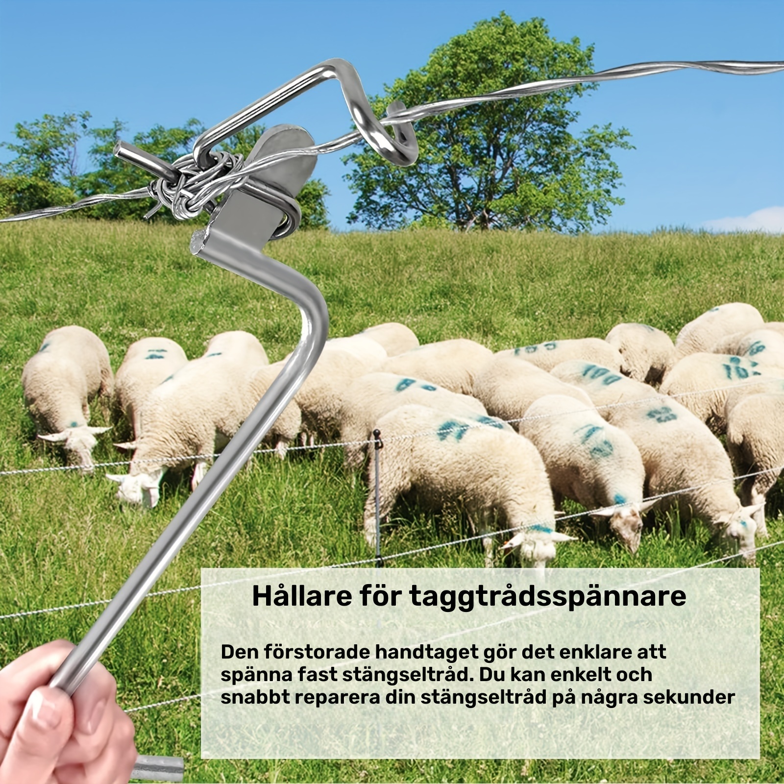 Stängseltrådsspännare set