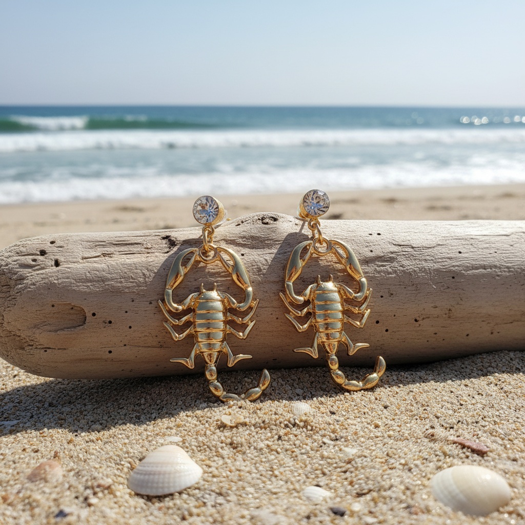 Exaggerated Scorpion Earrings for Women, Gothic Style