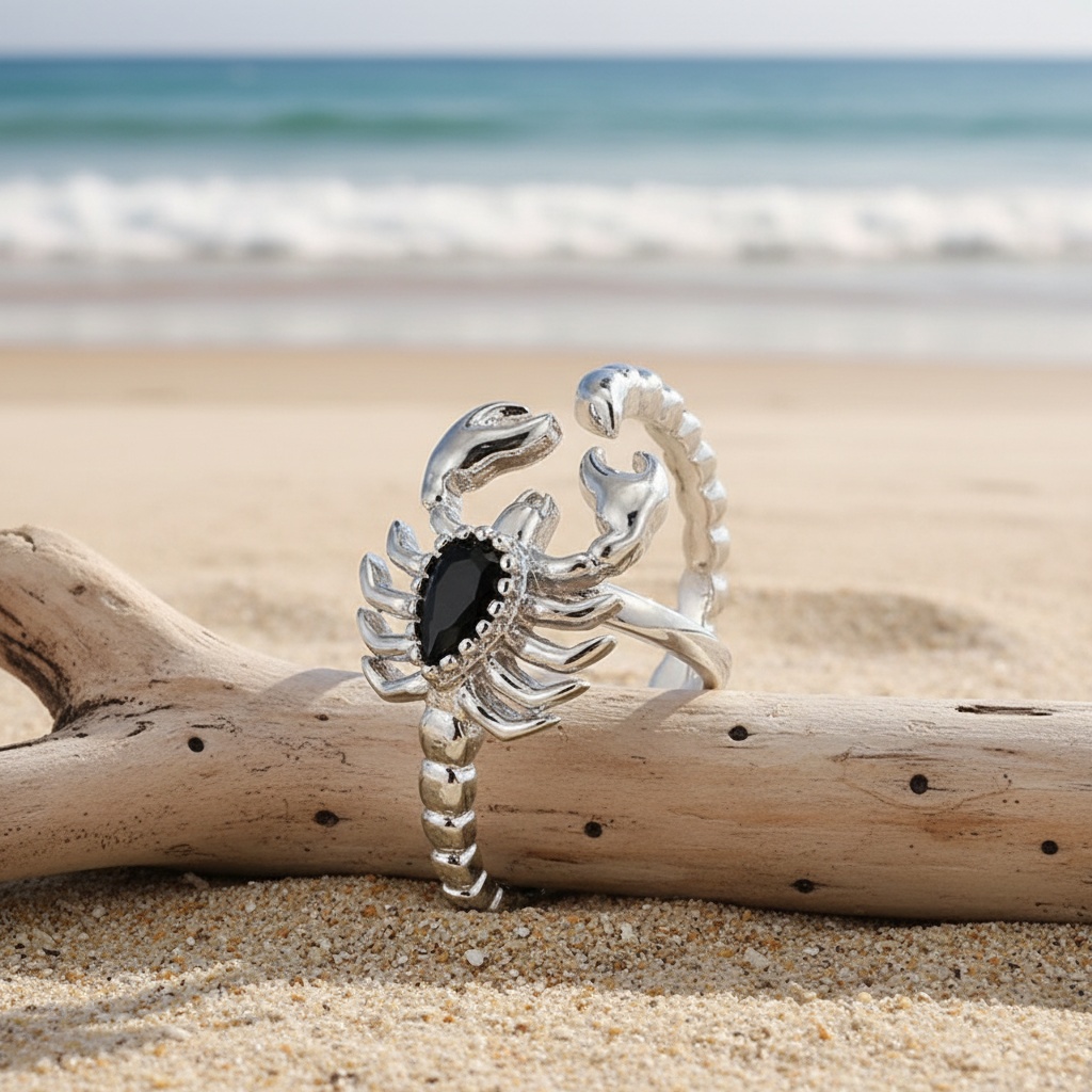 Exquisite Adjustable Zirconia Scorpion Rings for Men and Women