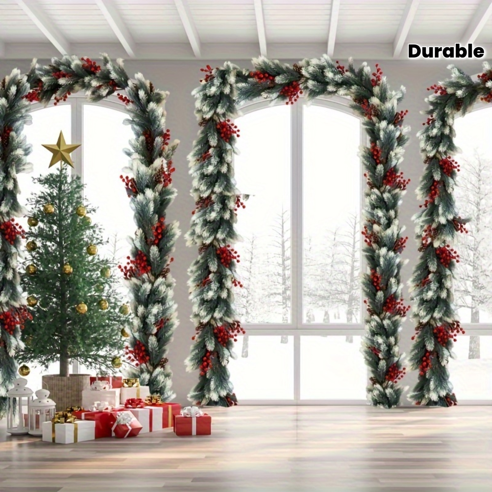 2 artificial christmas rattan snowflake pine - Temu