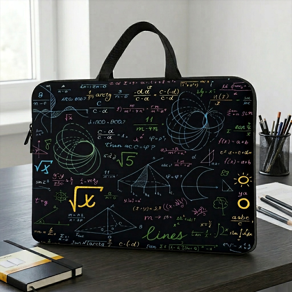 Math Formulas Laptop Bag for Notebook Protection