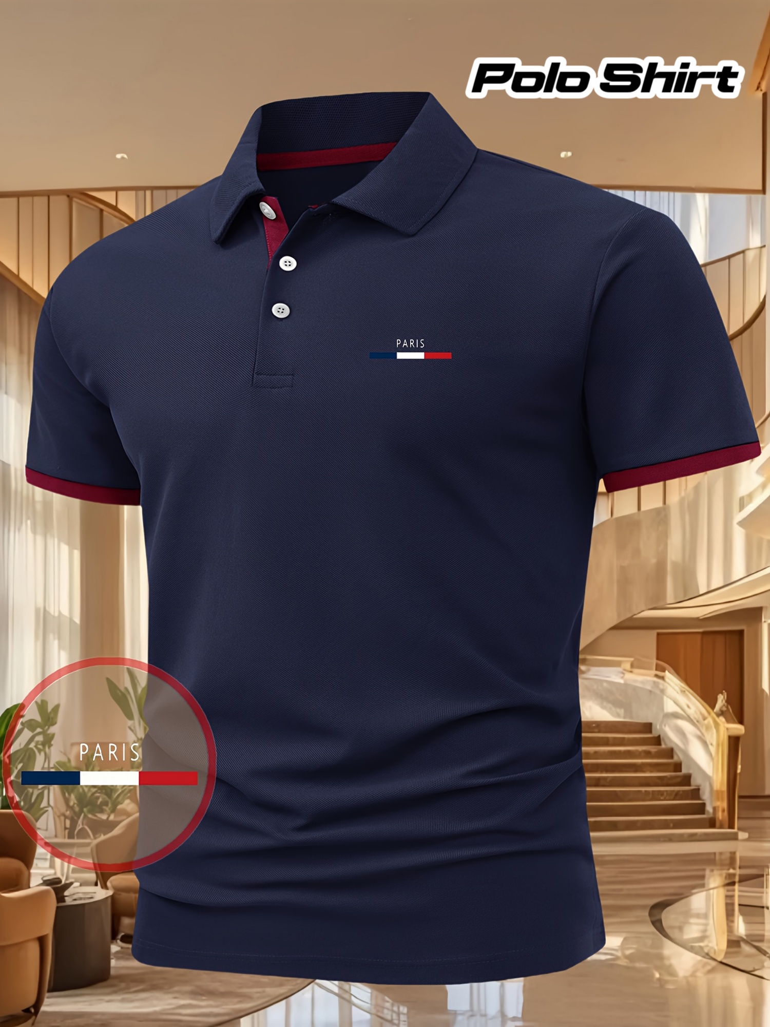 Men'S Casual Summer Print T-Shirt - a Stylish Short-Sleeve Top Featuring Geometric Designs, Lightweight And Breathable, Polo Shirt