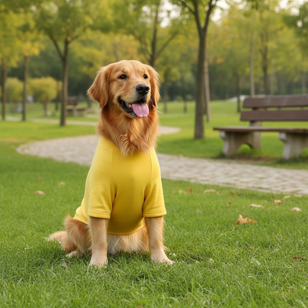 medium to large dog single sided lined sweatshirt dog crewneck base layer pet   and outing wear Product details 0
