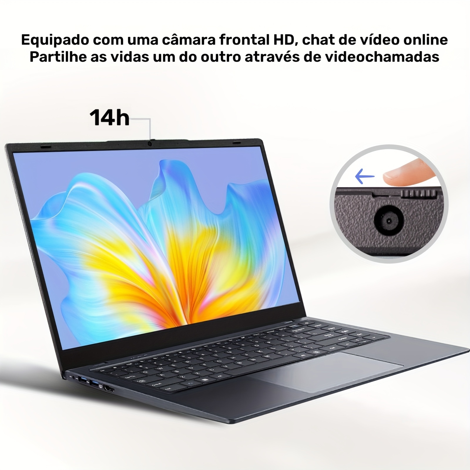 SUXI Laptop Novo 2025 de 14 polegadas Intel Celeron 8GB DDR4 128/256SSD  6