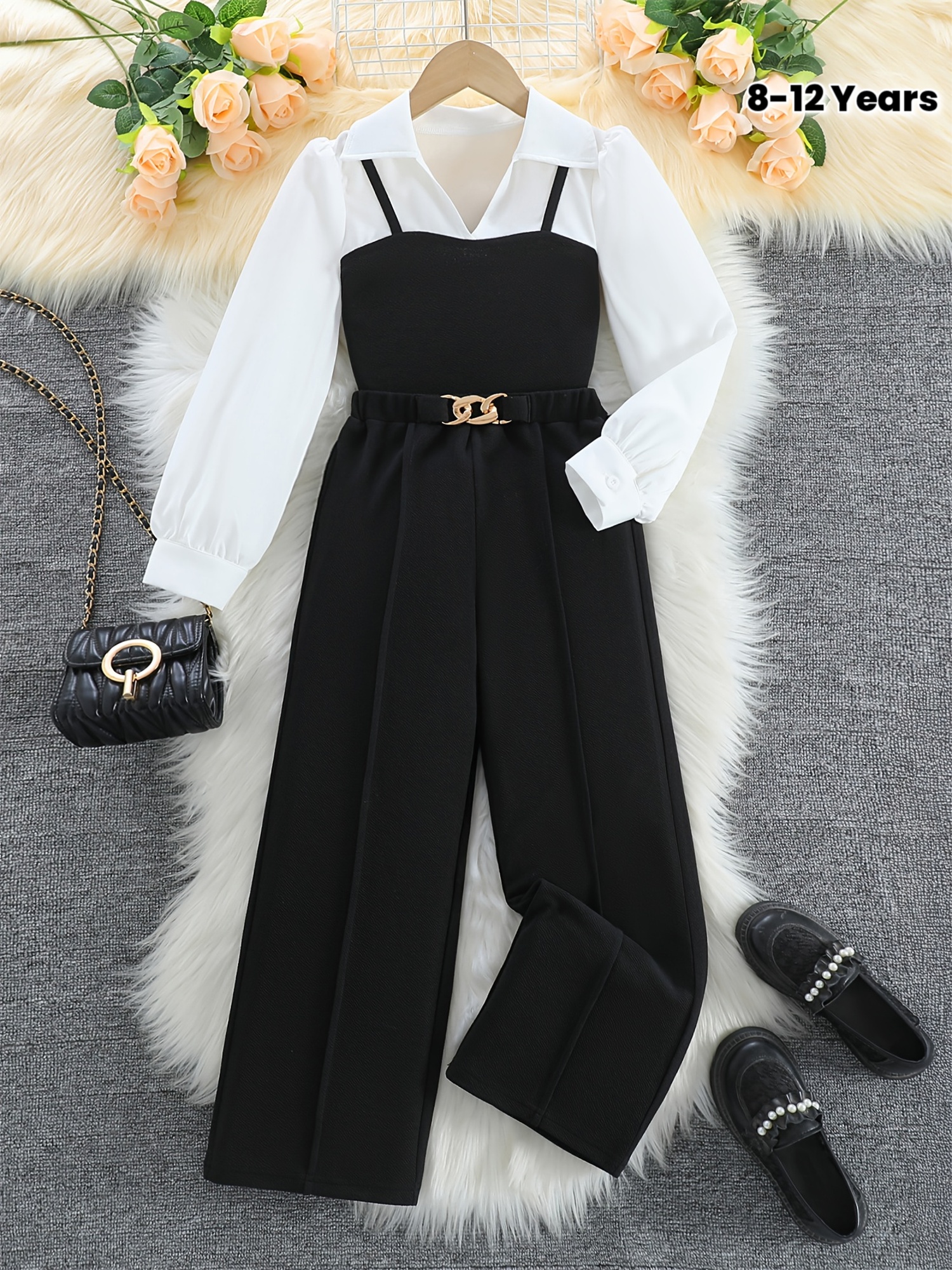 ensemble pièces à mode filles comprenant chemise - Temu France