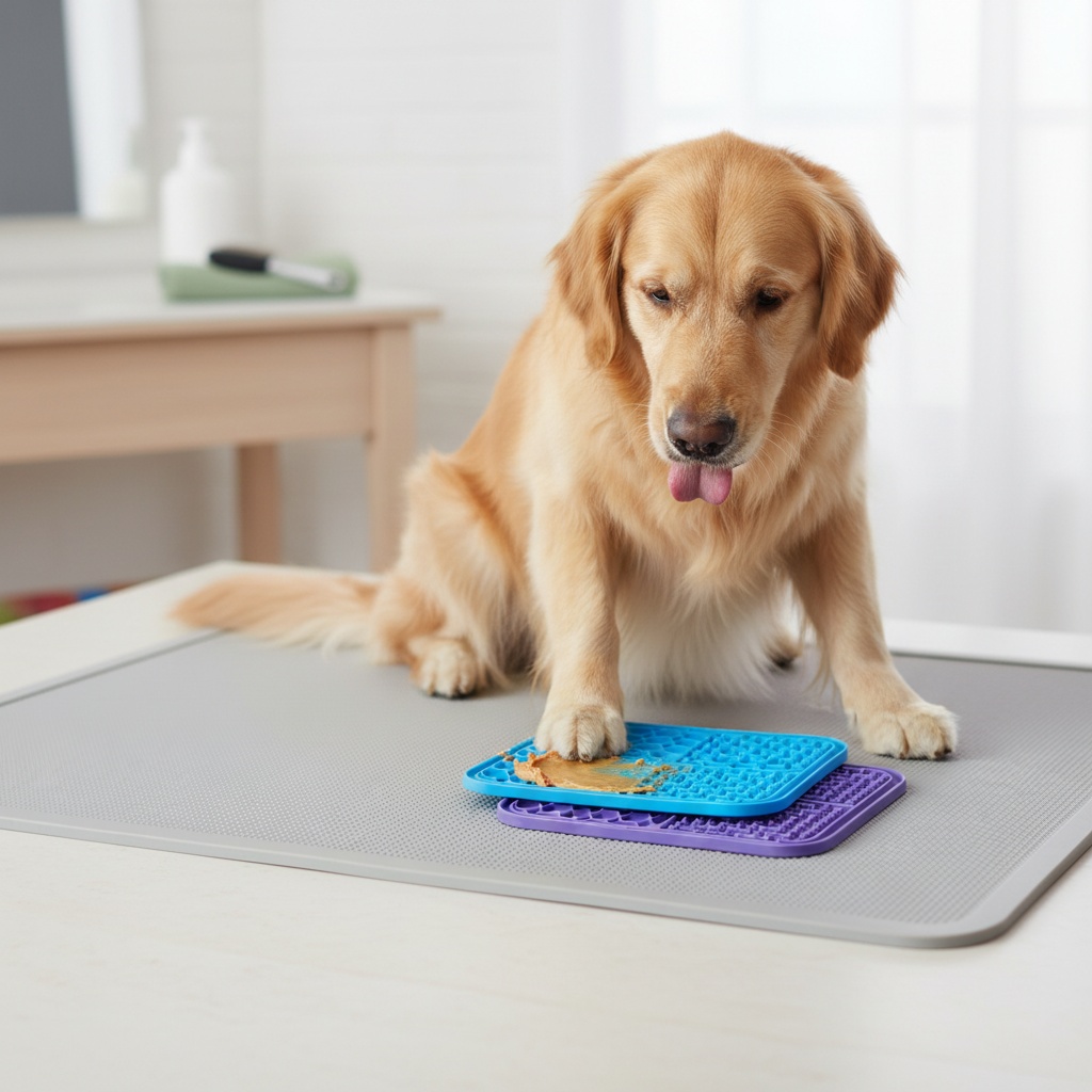 4 in 1 dog licking mat detachable puzzle design healthy slow feeding anxiety relief safe material washable feeding pad pet supplies Product details 5