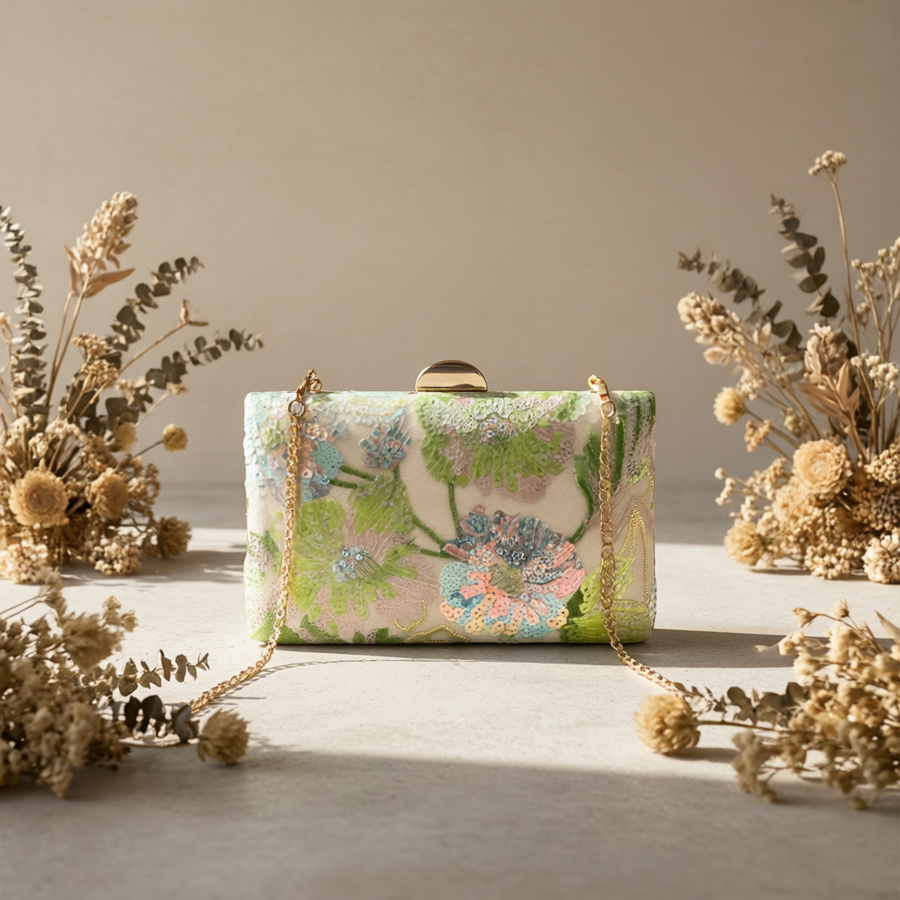 Mini Clutch Bag with Irregular Pattern for Casual Use