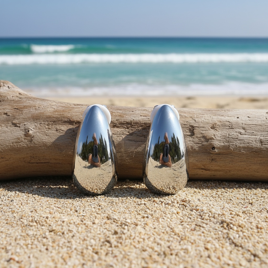 Unisex Fashionable Easy Ear Clips with Metal Texture