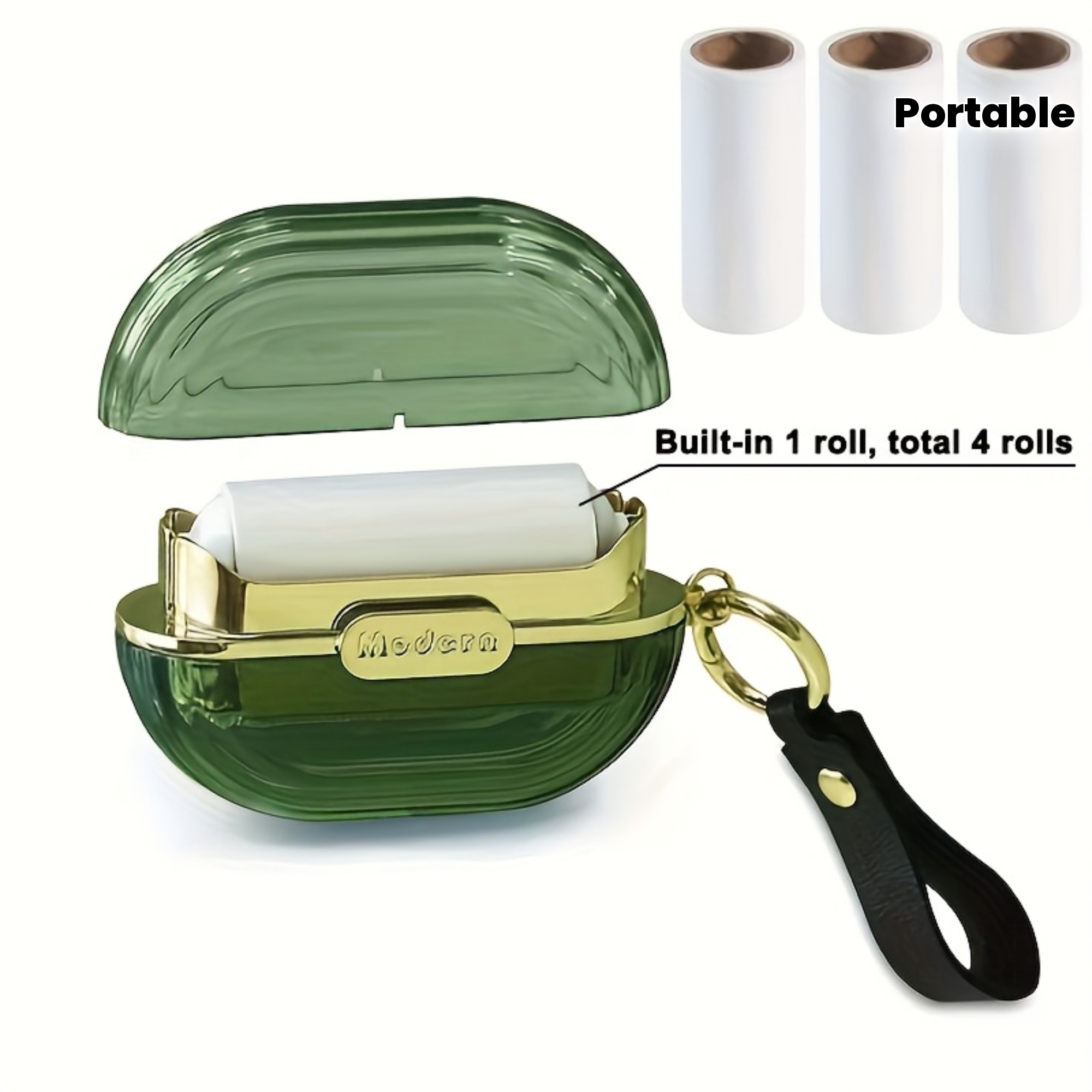 2-в-1 преносима четка за дрехи и косми