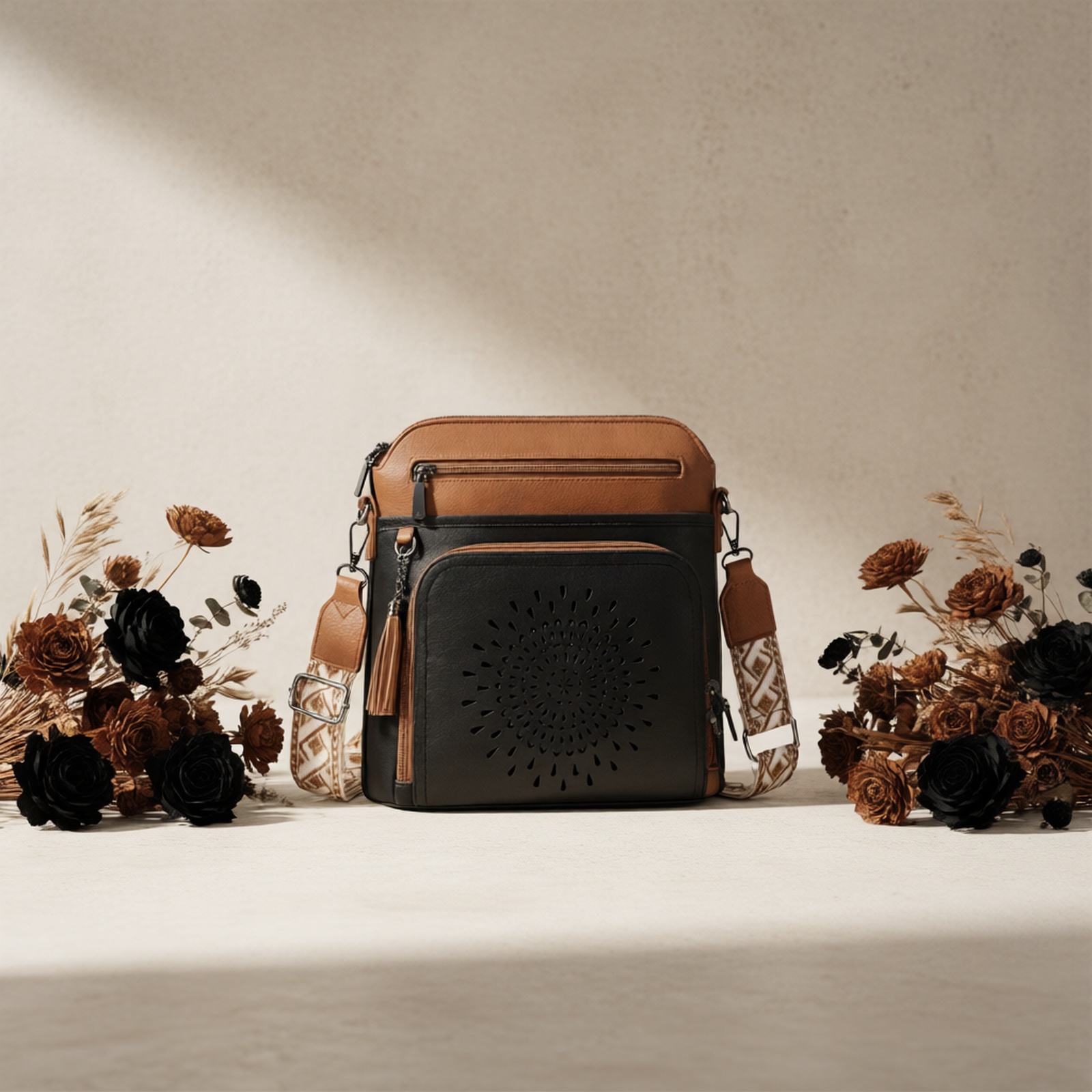 RAINSMORE Designer Medium Crossbody Bag for Women