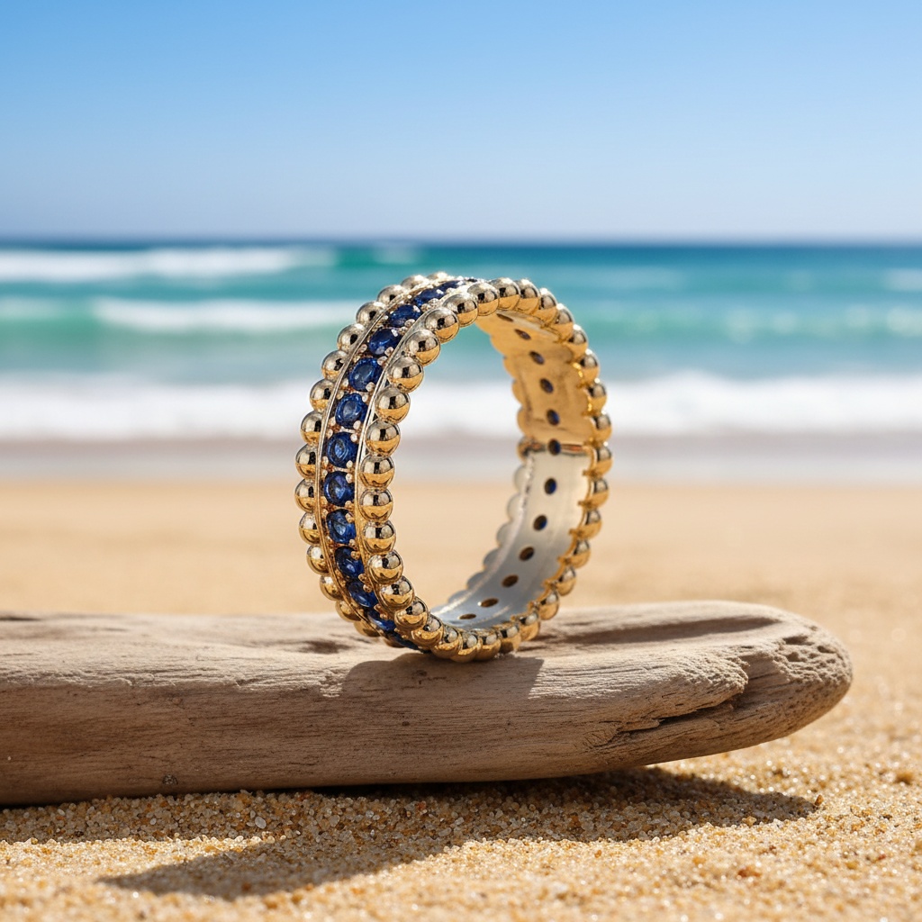 French-Style Vintage Exquisite Ball-Edge Design Ring