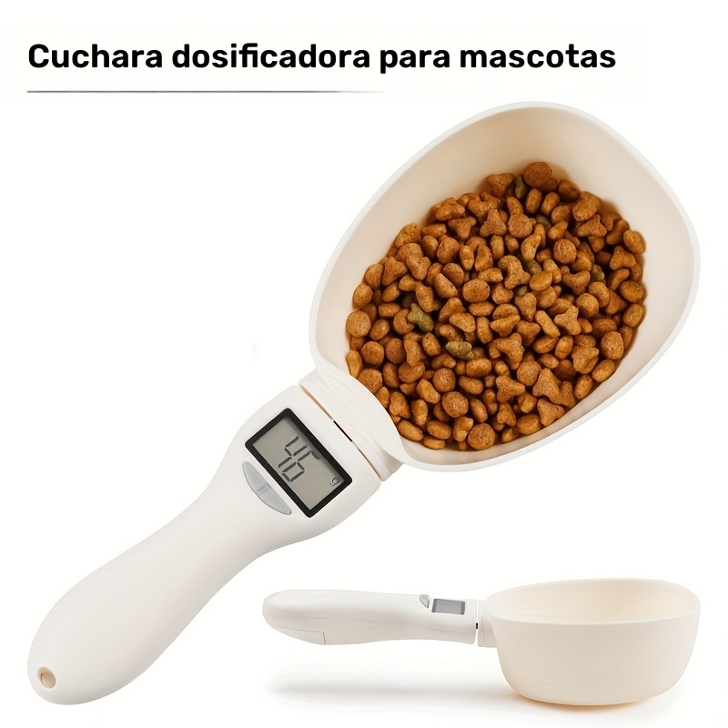 1 báscula electrónica para comida de mascotas - La nueva cuchara y tazón medidor para alimentación de perros y gatos
