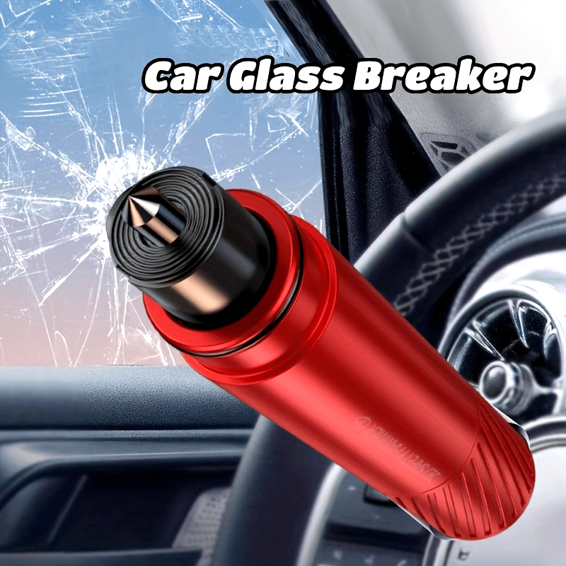 Car Security Hammer Mini Security Hammer Break Car Window Breaker Escape Multifunctional Security Hammer 4 In 1 Security Hammer Seatbelt Cutter, Life-Saving Car Glass Breaker Essential