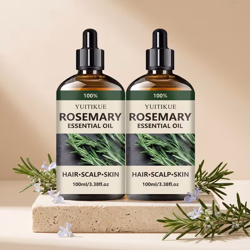 2pcs pure rosemary oil rich in and rosemary leaf oil it absorbs quickly and moisturizes the hair and rough hair texture gently prevents split ends Product details 5