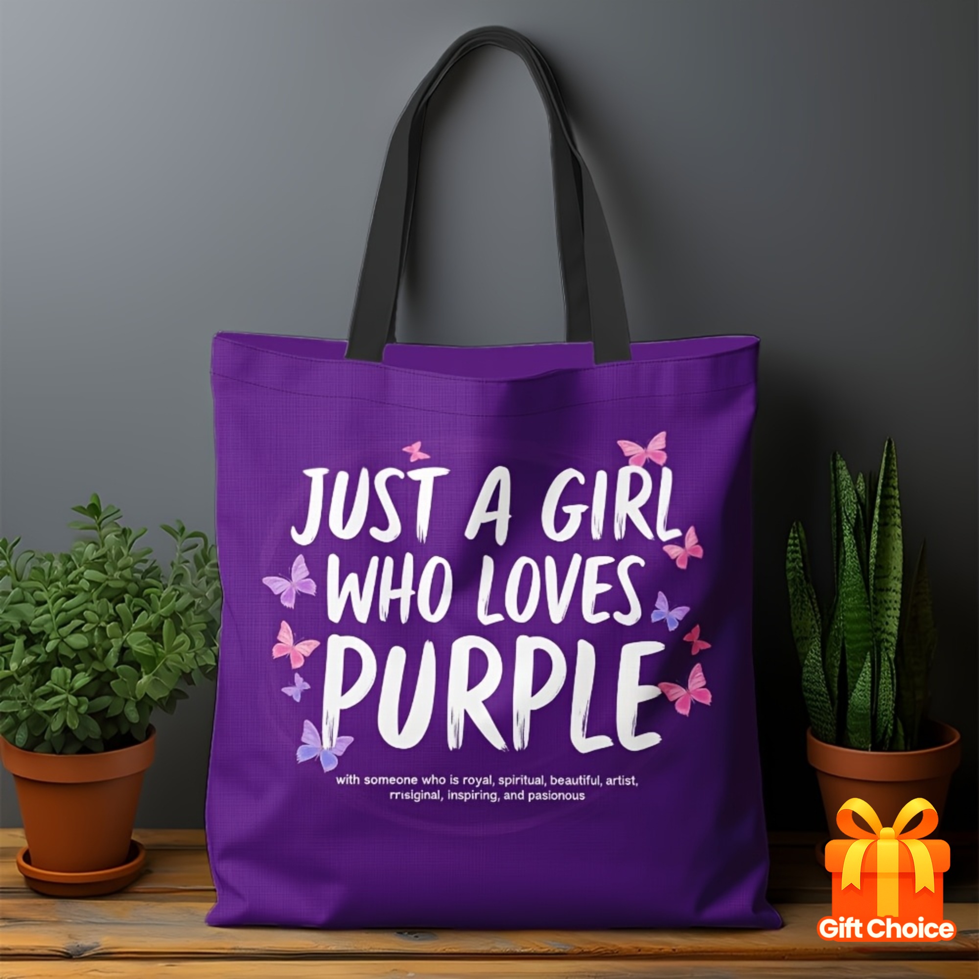 1pc purple   tote a lightweight reusable shoulder bag featuring the motivational   just a who   purple great for shopping versatile applications and an ideal present for women